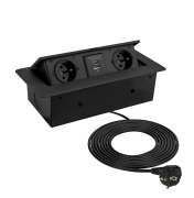 Kombibox 2x220V + USB, must