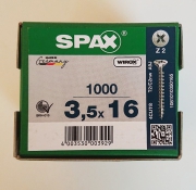 Шуруп 3,5x16 потай PZ2 SPAX